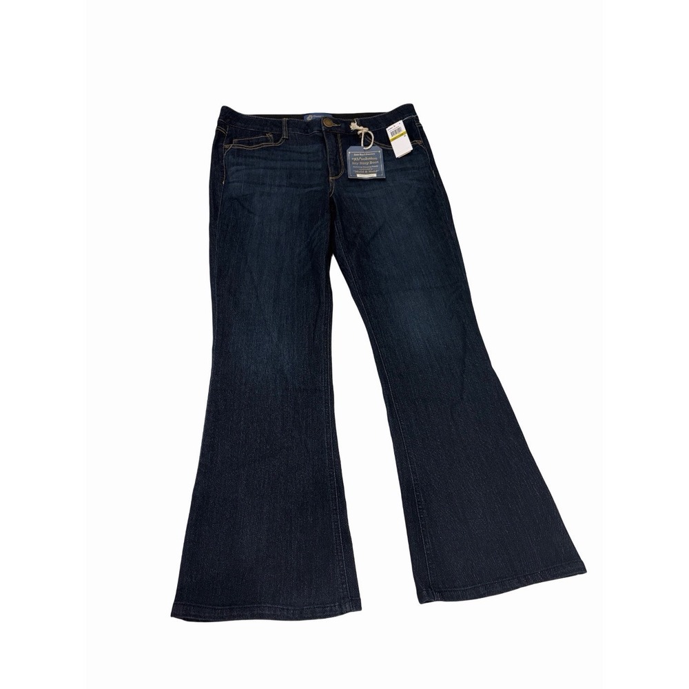 Democracy Ab Solution Itty Bitty Boot Women's Jeans Size 14P Dark Blue NWT